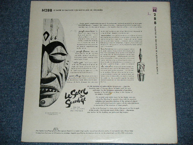 画像: LES BAXTER - Le SACRE du SAUVAGE ( Ex+++/Ex++) / 1952 US AMERICAS ORIGINAL MONO Used 10 inch LP  