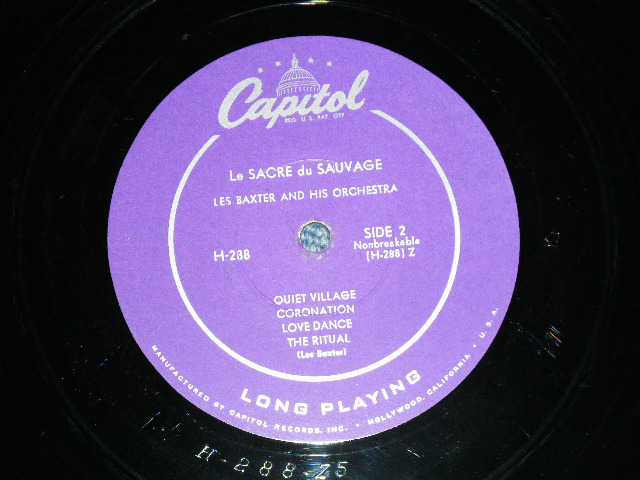 画像: LES BAXTER - Le SACRE du SAUVAGE ( Ex+++/Ex++) / 1952 US AMERICAS ORIGINAL MONO Used 10 inch LP  