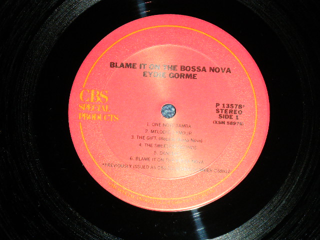 画像: EYDIE GORME - BLAME IT ON THE BOSSA NOVA  ( Ex+/MINT-) / 1970's  US AMERICA "Mail Order" STEREO Used LP