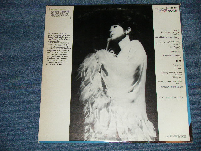 画像: EYDIE GORME - TONIGHT I'LL SAY A PRAYER(Ex+/Ex++ )   / 1970 US ORIGINAL  STEREO LP
