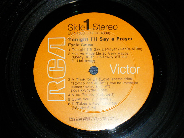 画像: EYDIE GORME - TONIGHT I'LL SAY A PRAYER(Ex++/Ex+++ )   / 1970 US ORIGINAL  STEREO LP