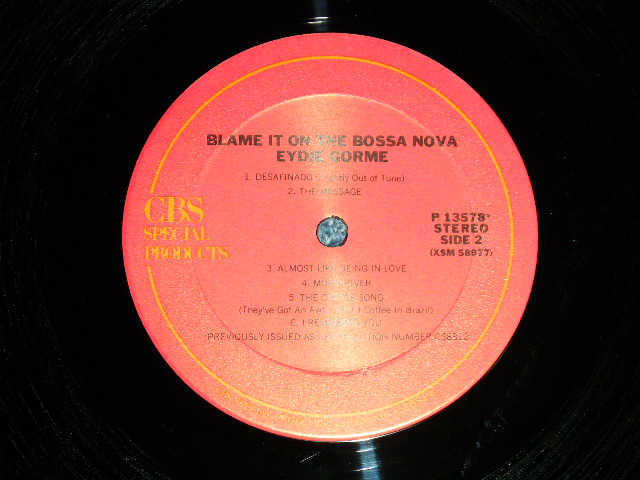 画像: EYDIE GORME - BLAME IT ON THE BOSSA NOVA  ( Ex+/MINT-) / 1970's  US AMERICA "Mail Order" STEREO Used LP