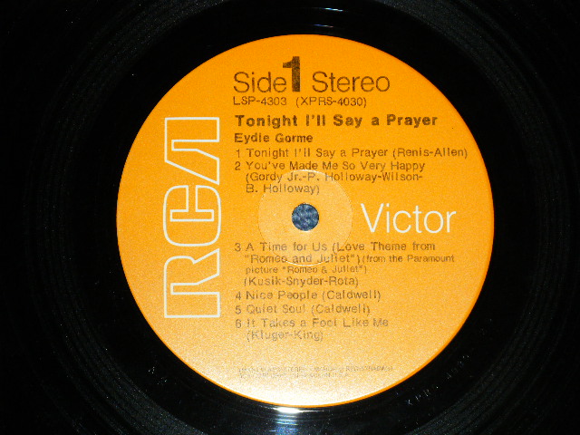 画像: EYDIE GORME - TONIGHT I'LL SAY A PRAYER(Ex+++/Ex+++ )   / 1970 US ORIGINAL  STEREO LP
