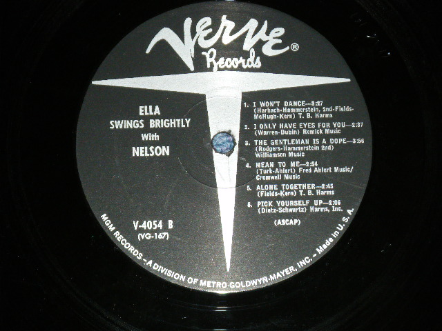 画像: ELLA FITZGERALD with NELSON RIDDLE  - ELLA SINGS BIGHITLY WITH NELSON (Ex++, Ex-/Ex+++)   /  1962 US AMERICA ORIGINAL 1st Press "METRO at BOTTOM Label" MONO   Used LP