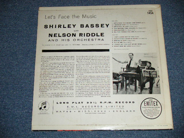 画像: SHIRLEY BASSEY - LET'S FACE THE MUSIC  ( Ex+/Ex+ Looks:VG+++ )  / 1962 UK ENGLAND  ORIGINAL "GREEN Label" MONO Used LP 