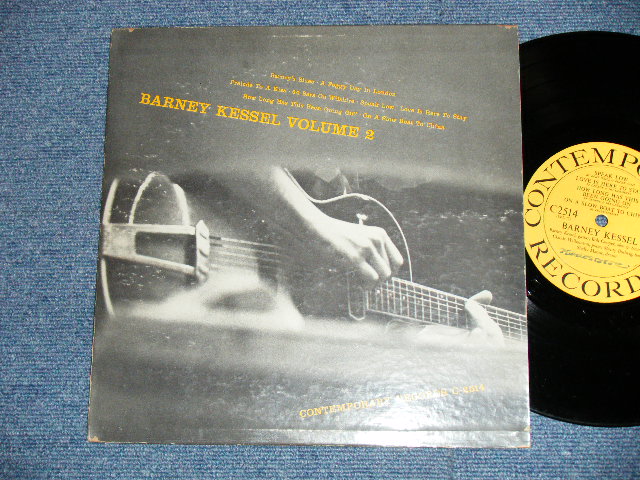 画像1: BARNEY KESSEL - VOLUME 2 (Ex+/Ex)  / 1954 US AMERICA ORIGINAL  Used 10" LP  