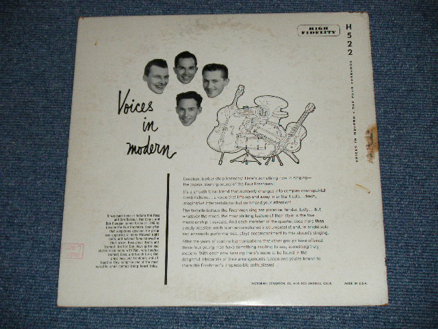 画像: FOUR FRESHMEN,The - VOICE IN MODERN ( Ex/Ex- Looks:VG+++)  / 1955 US AMERICA ORIGINAL "PURPLE Label" Used 10" LP
