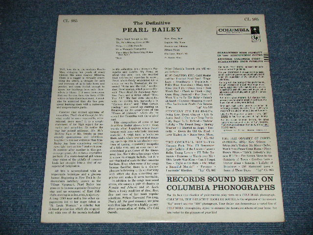 画像: PEARL BAILEY - THE DEFINITIVE ( Ex++/Ex+++)  / 1957 US ORIGINAL "6 EYES Label"  MONO Used LP