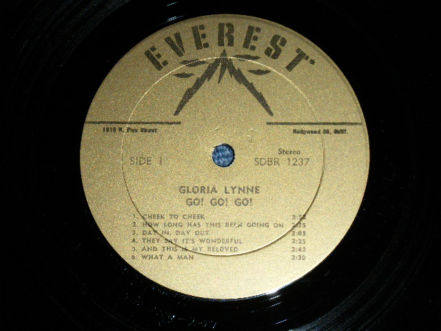 画像: GLORIA LYNNE - GO! GO! GO! ( Ex++/Ex+++ ) / 1965 US AMERICA ORIGINAL  STEREO  Used LP