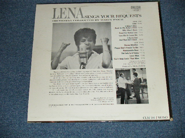 画像: LENA  HORNE - LENA SINGS YOUR REQUEST  ( Ex++/Ex+++  Looks: Ex++ )    / 1963 US AMERICA ORIGINAL MONO  Used LP 