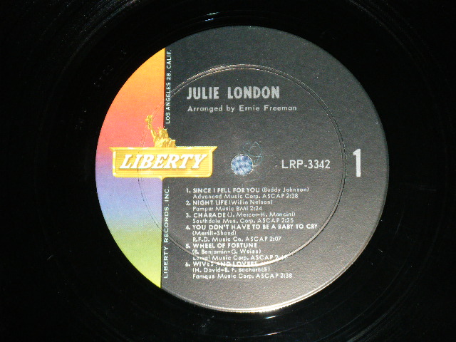 画像: JULIE LONDON - YOU DON'T HAVE TO BE A BABY  TO CRY  ( Ex+/MINT- ) /1964 US AMERICA ORIGINAL MONO  Used LP
