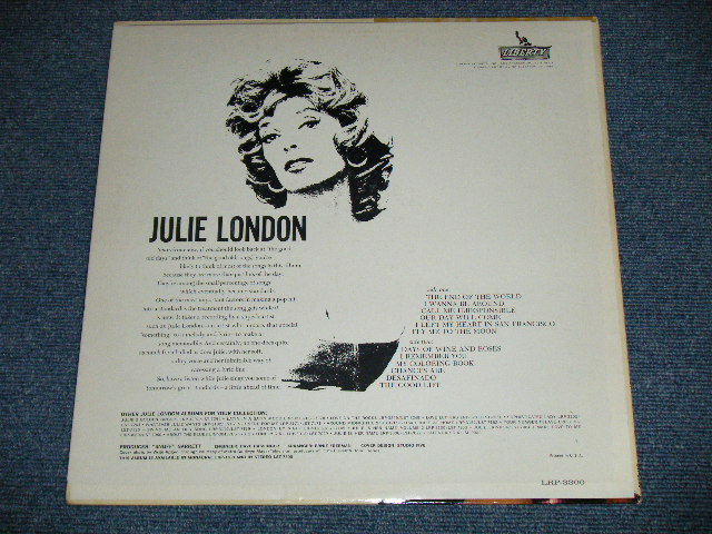 画像: JULIE LONDON - THE END OF THE WORLD (Ex++/Ex+++ )  /1963 US AMERICA ORIGINAL "Gold Color LIBERTY on Label" MONO Used LP