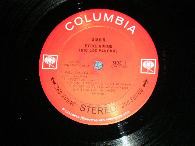 画像: EYDIE GORME & TRIO LOS PANCHOS -  AMOR ( Ex/Ex++ Looks:Ex+ )  / 1964 US AMERICA ORIGINAL 1st press "BLACK 360 SOUND" Label STEREO Used LP