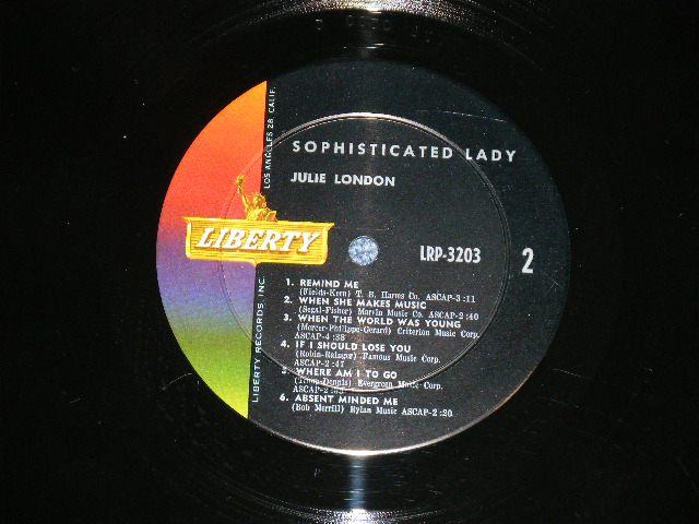 画像: JULIE LONDON -  SOPHISTICATED LADY  ( MINT-/MINT : Ultra Clean Copy!!!! ) /1962 US AMERICA ORIGINAL MONO  Used LP