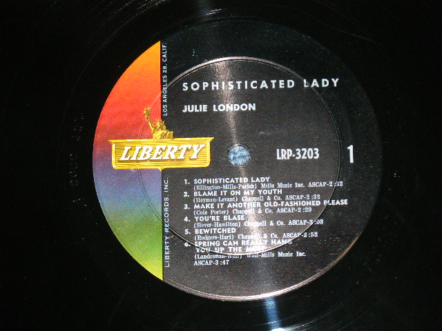 画像: JULIE LONDON -  SOPHISTICATED LADY  ( MINT-/MINT : Ultra Clean Copy!!!! ) /1962 US AMERICA ORIGINAL MONO  Used LP
