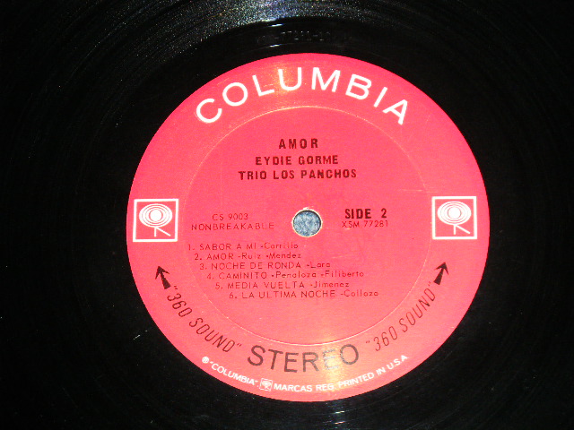 画像: EYDIE GORME & TRIO LOS PANCHOS -  AMOR ( Ex+/Ex++ )  / 1964 US AMERICA ORIGINAL 1st press "BLACK 360 SOUND" Label STEREO Used LP