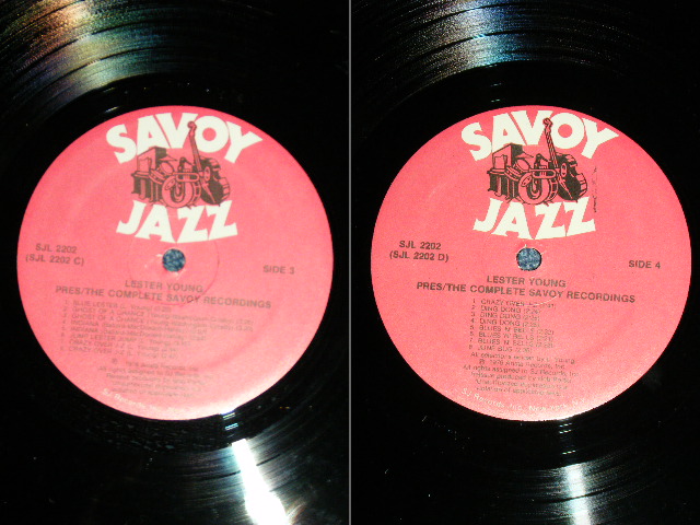 画像: LESTER YOUNG  - PRES/THE COMPLETE SAVOY RECORDINGS (Ex+/Ex+++ C-2~4 : Ex)  /1976  US AMERICA ORIGINAL Used 2-LP  