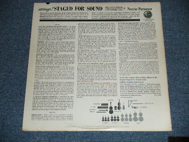 画像: NORRIE PARAMOR - STRINGS! STAGED FOR SOUND!  (Ex+++/Ex++) / 1962 US AMERICA ORIGINAL 'BLACK with RAINBOW Band Label' STEREO Used LP  