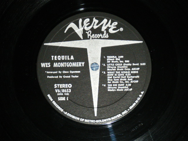 画像: WES MONTGOMERY - TEQUILA  ( Ex++/Ex+++)  / 1966 US AMERICA ORIGINAL STEREO  Used LP  