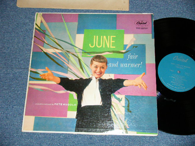 画像1: JUNE CHRISTY -  FAIR AND WARMER!  ( Ex++/MINT- ) / 1957 US AMERICA ORIGINAL "1st Press TURQUOISE Label"  MONO Used LP 