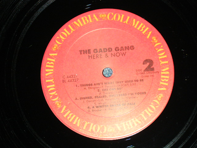 画像: THE GADD GANG - HERE & NOW   ( Ex+/Ex+,Ex+++)  / 1988 US AMERICA ORIGINAL"PROMO"  Used LP  