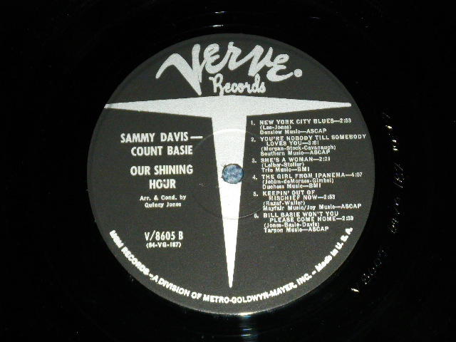画像: SAMMY DAVIS, JR. & COUNT BASIE - OUR SHINING HOUR ( Ex++,VG+++/Ex++)  / 1965 US AMERICA ORIGINAL MONO Used  LP  