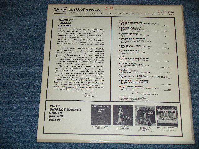 画像: SHIRLEY BASSEY -  SHIRLEY MEANS BASSEY  ( Ex+/Ex+++ )  / 1966 US AMERICA ORIGINAL MONO Used LP 
