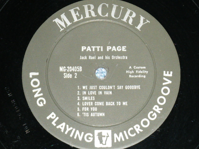 画像: PATTI PAGE - INDISCRETION ( Ex++/Ex++ Looks:Ex+)  /1959  US ORIGINAL  MONO  Used LP