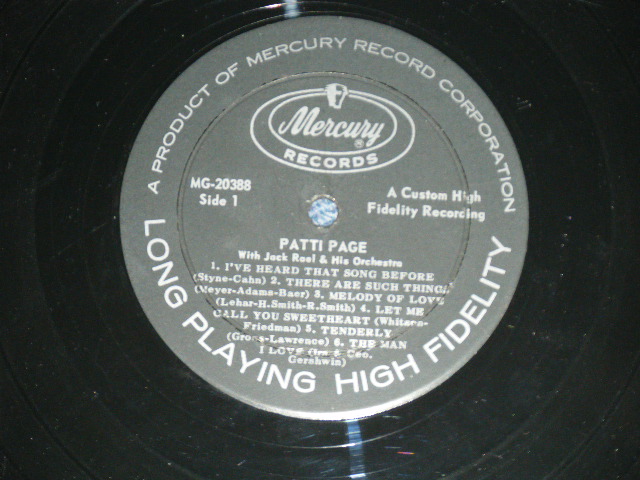 画像: PATTI PAGE   - I'VE HEARD THAT SONG BEFORE ( Ex+/E+++ )  / 1957 US AMERICA ORIGINAL"2nd Press Label"  MONO Used LP 