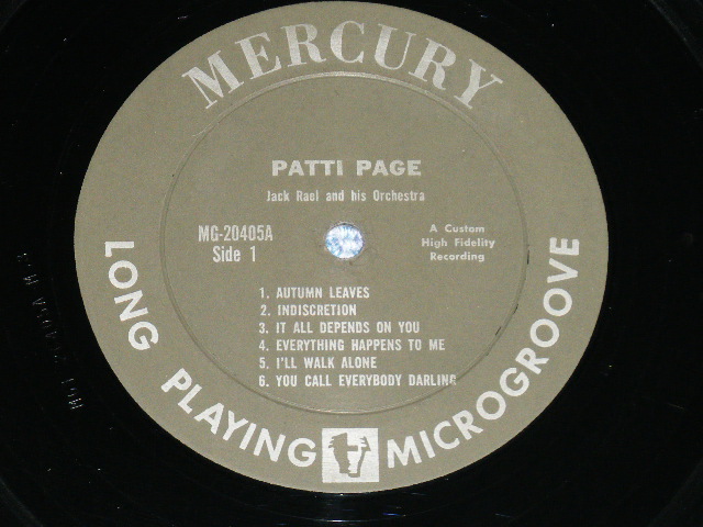 画像: PATTI PAGE - INDISCRETION ( Ex++/Ex++ Looks:Ex+)  /1959  US ORIGINAL  MONO  Used LP