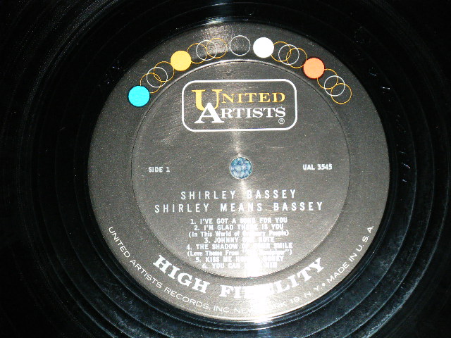 画像: SHIRLEY BASSEY -  SHIRLEY MEANS BASSEY  ( Ex+/Ex+++ )  / 1966 US AMERICA ORIGINAL MONO Used LP 