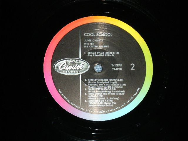 画像: JUNE CHRISTY -  THE COOL SCHOOL ( Ex,VG+++/Ex+++) / 1960 US AMERICA ORIGINAL 1st press "BLACK with RAINBOW & LOGO on LEFT Label" MONO Used LP 