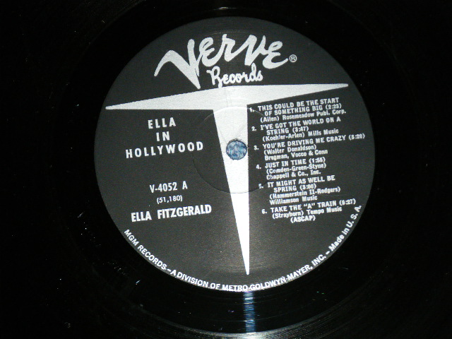 画像: ELLA FITZGERALD - ELLA IN HOLLYWOOD ( Ex-/Ex+++ Looks:Ex++)  /  1951 US AMERICA ORIGINAL "1st Press Label" MONO Used LP