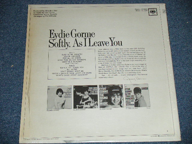 画像: EYDIE GORME - SOFTLY,AS I LEAVE YOU ( MINT-, Ex+++/MINT-) / 1967 US ORIGINAL "360 SOUND" Label STEREO Used LP 