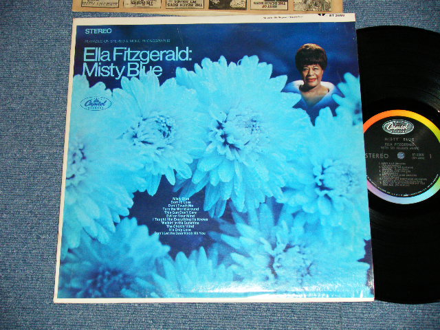 画像1: ELLA FITZGERALD - MISTY BLUE  ( Ex++/Ex+++ )  /  1968 US AMERICA ORIGINAL "BLACK with RAINBOW & CAPITOL Logo on TOP" Label  STEREO Used LP 