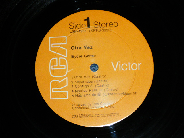 画像: EYDIE GORME - OTRA VEZ (Ex/Ex+++ Looks:Ex++ )   / 1969 US AMERICA ORIGINAL  STEREO Used LP