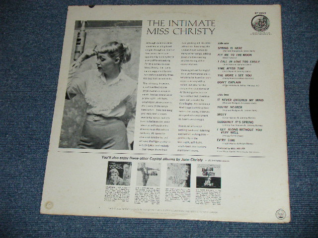 画像: JUNE CHRISTY -  THE INTIMATE MISS CHRISTY  ( Ex/Ex+,Ex+++) / 1963 US AMERICA ORIGINAL  "BLACK with RAINBOW & LOGO on TOP Label" STEREO Used LP 