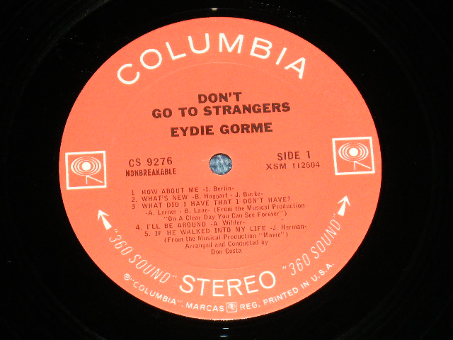 画像: EYDIE GORME -  DON'T GO TO STRANGERS ( MINT-, Ex++/MINT- )  / 1966 US AMERICA ORIGINAL "360 SOUND" Label STEREO Used LP