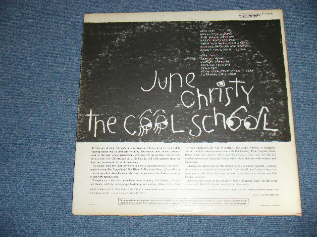 画像: JUNE CHRISTY -  THE COOL SCHOOL ( Ex,VG+++/Ex+++) / 1960 US AMERICA ORIGINAL 1st press "BLACK with RAINBOW & LOGO on LEFT Label" MONO Used LP 