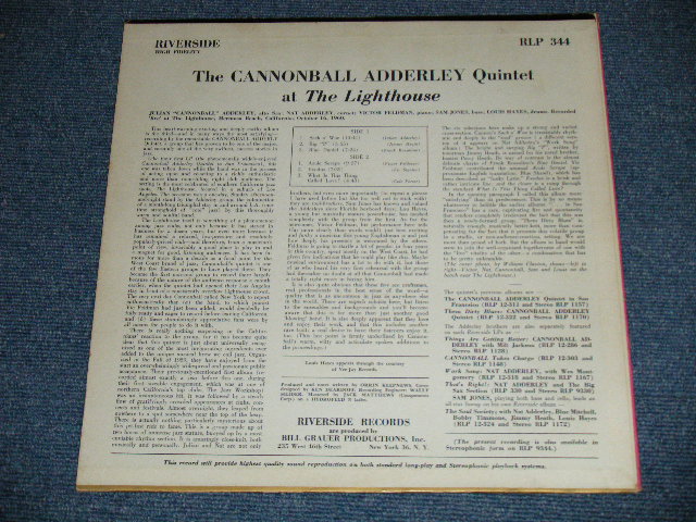 画像: The CANNONBALL ADDERLEY QUINTET - AT THE LIGHTHOUSE ( Ex+/Ex+++ Looks:Ex+ )  / 1960 US AMERICA ORIGINAL  MONO Used LP 