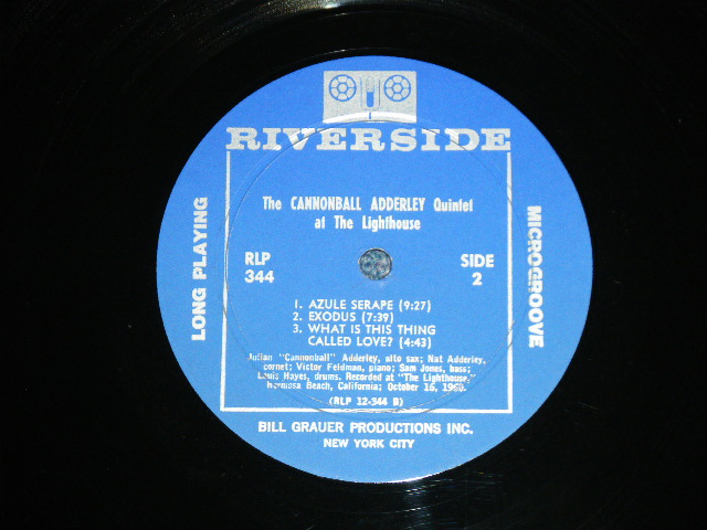 画像: The CANNONBALL ADDERLEY QUINTET - AT THE LIGHTHOUSE ( Ex+/Ex+++ Looks:Ex+ )  / 1960 US AMERICA ORIGINAL  MONO Used LP 