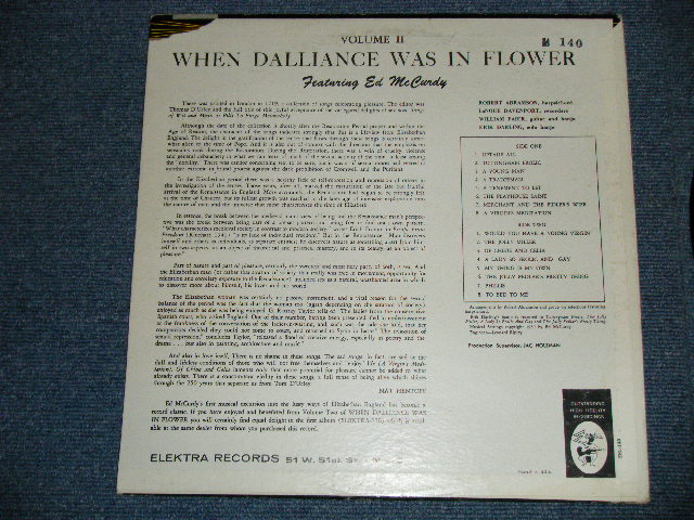 画像: ED McCURDY - WHEN DALLIANCE WAS IN FLOWER  ( E/Ex+++)  / 1960's US AMERICA ORIGINAL "4th Press Label" MONO Used  LP  