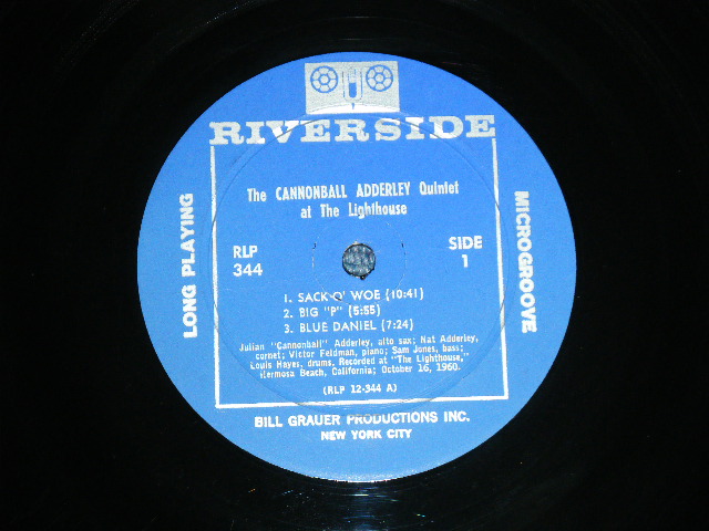 画像: The CANNONBALL ADDERLEY QUINTET - AT THE LIGHTHOUSE ( Ex+/Ex+++ Looks:Ex+ )  / 1960 US AMERICA ORIGINAL  MONO Used LP 