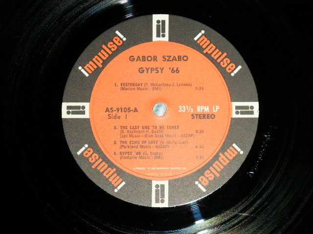 画像: GABOR AZABO - GYPSY '66 ( Ex++/Ex+++ )  / 1966 US ORIGINAL STEREO  Used LP  
