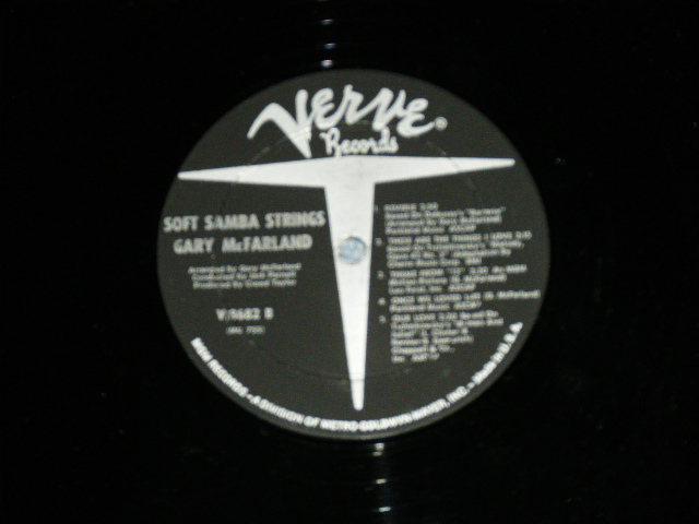 画像: GARY McFARLAND  -  SOFT SAMBA STRINGS ( Ex++/Ex+++ )  / 1964 US ORIGINAL MONO Used  LP