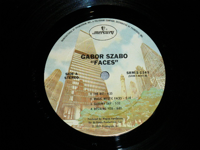 画像: GABOR AZABO - FACES ( FUNKY FUSION !!! )( Ex+/Ex+++) / 1977 US AMERICA ORIGINAL "PROMO"  Used LP  