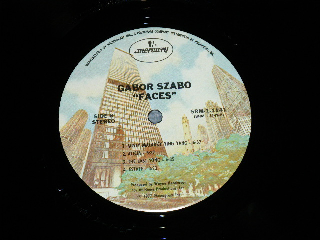 画像: GABOR AZABO - FACES ( FUNKY FUSION !!! )( Ex+/Ex+++) / 1977 US AMERICA ORIGINAL "PROMO"  Used LP  