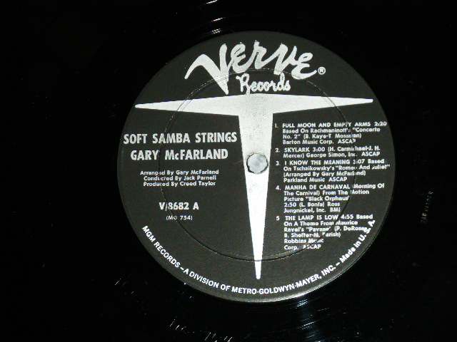 画像: GARY McFARLAND  -  SOFT SAMBA STRINGS ( Ex++/Ex+++ )  / 1964 US ORIGINAL MONO Used  LP