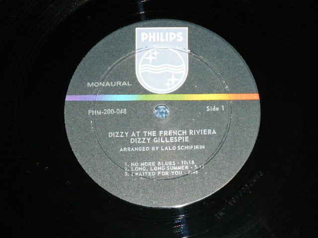 画像: DIZZY GILLESPIE -  DIZZY ON THE FRENCH RIVIERA ( Ex++/Ex+++ )  / 1962  US AMERICA ORIGINAL MONO Used LP  