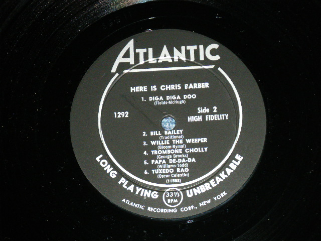 画像: CHRIS BARBER - HERE IS  CHRIS BARBER ( Ex++/Ex+++ )  / 1959 US AMERICA ORIGINAL "BLACK Lbel" Used LP  